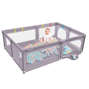 Dripex Baby Playpen Portable Kids Safety Play Center Yard Home Indoor Fence