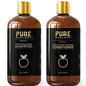 Pure Biology Premium Apple Cider Vinegar Shampoo & Conditioner Set