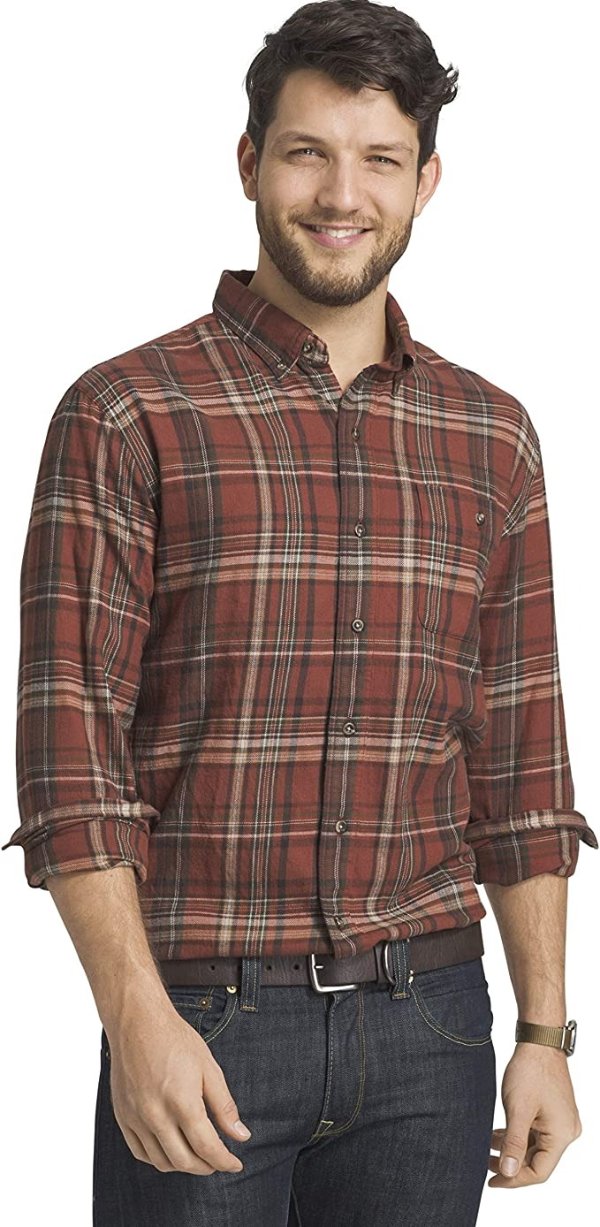 .H. Bass & Co. Men's Fireside Flannels LonSleeve Button Down Shirt
