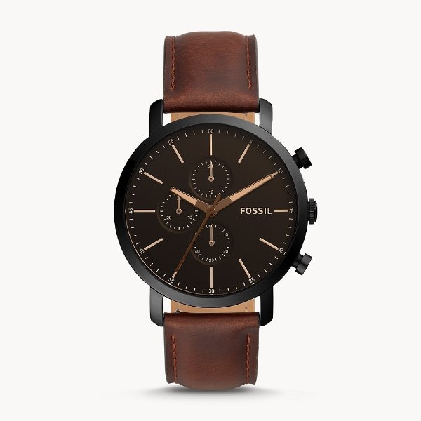 Luther Chronograph Brown Leather Watch