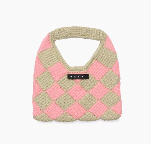 Girl's Diamond Crochet Bag
