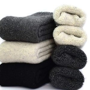 3对装$25.98 每对仅$8.6新年礼物：男士羊毛短袜 厚实暖和 保暖从jio开始