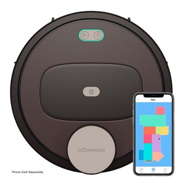 - PetHair Appetite Wi-Fi Connected Robot Vacuum and Mop - Coffee