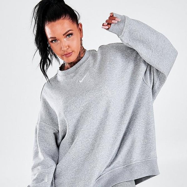 Women's Nike Sportswear Collection Essentials Over-Oversized Fleece Crewneck Sweatshirt