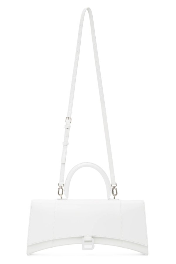 Off-White Stretched Hourglass Top Handle Bag