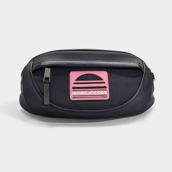 Sport Belt Bag in Black Nylon