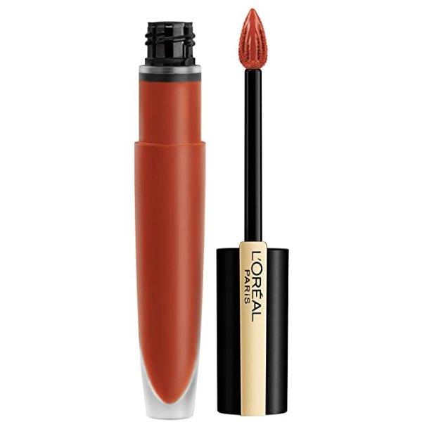 Makeup Rouge Signature Parisian Sunset Collection, Lasting Matte Lip Stain, Ultra Lightweight & Comfortable, High Pigment, Precise Applicator Shapes & Lines Lips, I Amaze, 0.23 oz.