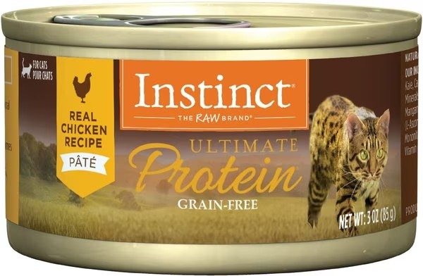 Ultimate Protein Grain-Free Pate Real Chicken Recipe Wet Canned Cat Food, 3-oz, case of 24 - Chewy.com
