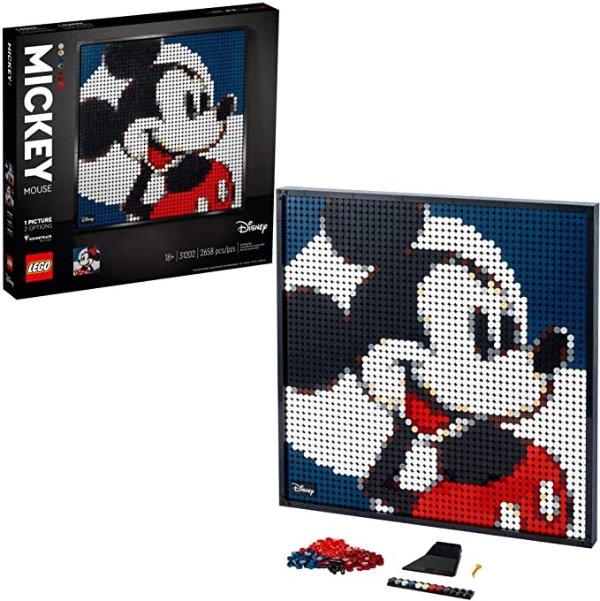 Art Disney’s Mickey Mouse 31202 Craft Building Kit; A Wall Decor Set for Adults Who Love Creative Hobbies, New 2021 (2,658 Pieces)