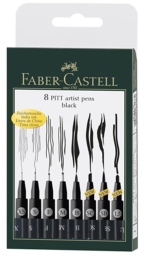 Faber Castell Wallet Pitt Pen Nibs Art Set