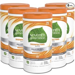 Seventh Generation Disinfecting Wipes Pack of 6