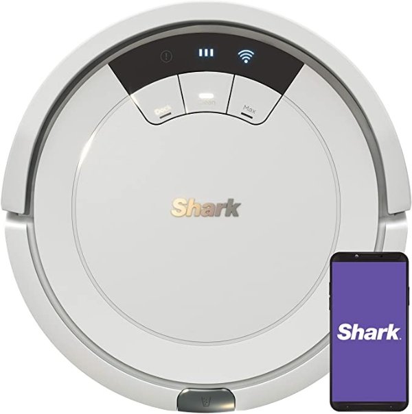 AV752 ION Robot Vacuum, with Tri-Brush System, Wi-Fi Connected, 120min Runtime, Works with Alexa, Multi-Surface Cleaning, White