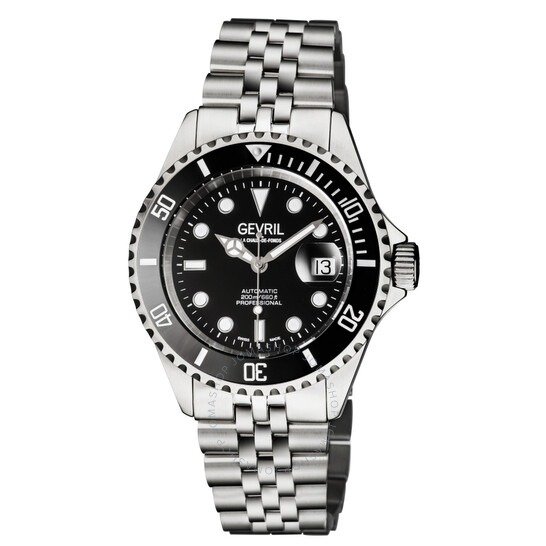 Automatic Black Dial Stainless Steel Men's Watch 4857B