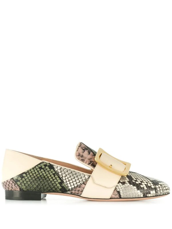patchwork loafers