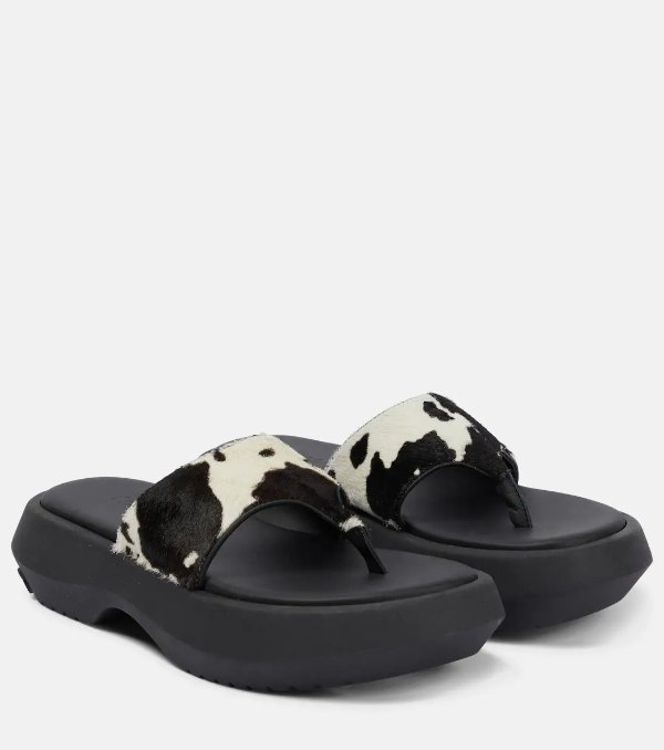 Berry Flip leather thong sandals