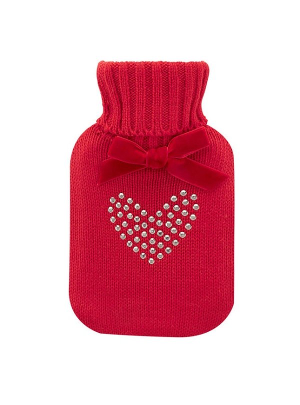 Mini Heart Hot Water Bottle 500ml - Red Mix | Boux Avenue