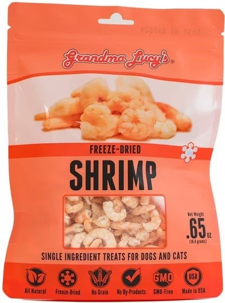 Shrimp Grain-Free Freeze-Dried Dog & Cat Treats, 0.65-oz bag