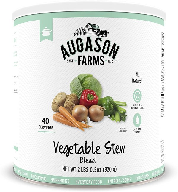 Augason Farms Vegetable Stew Blend  10 Can