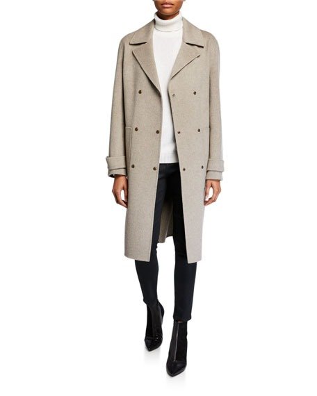 Double-Faced Military Trench Coat
