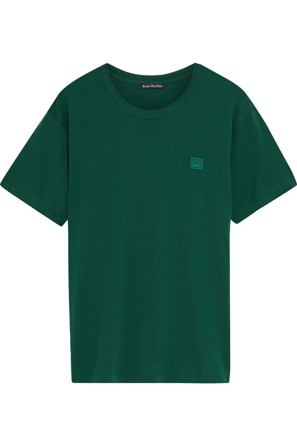 Nash Face appliqued cotton-jersey T-shirt