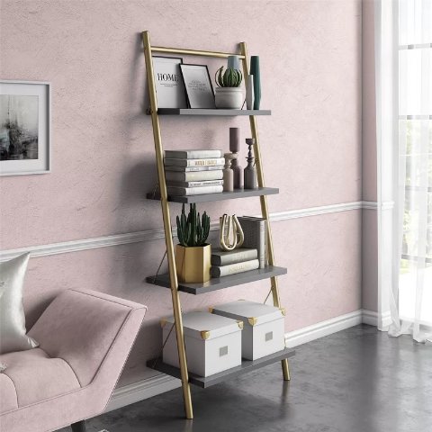 Home Office By Cosmoliving Up To 50, Cosmoliving Alfie Metal Bookcase Etagere With Drawers