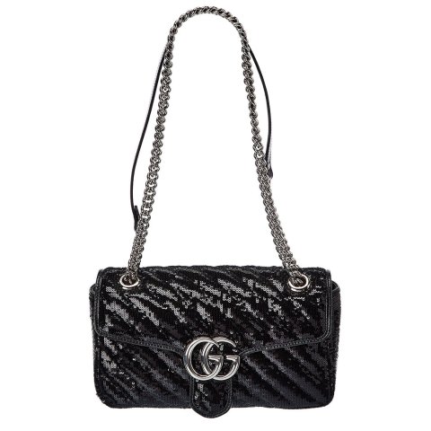 GucciGG Marmont Small Sequin Shoulder Bag