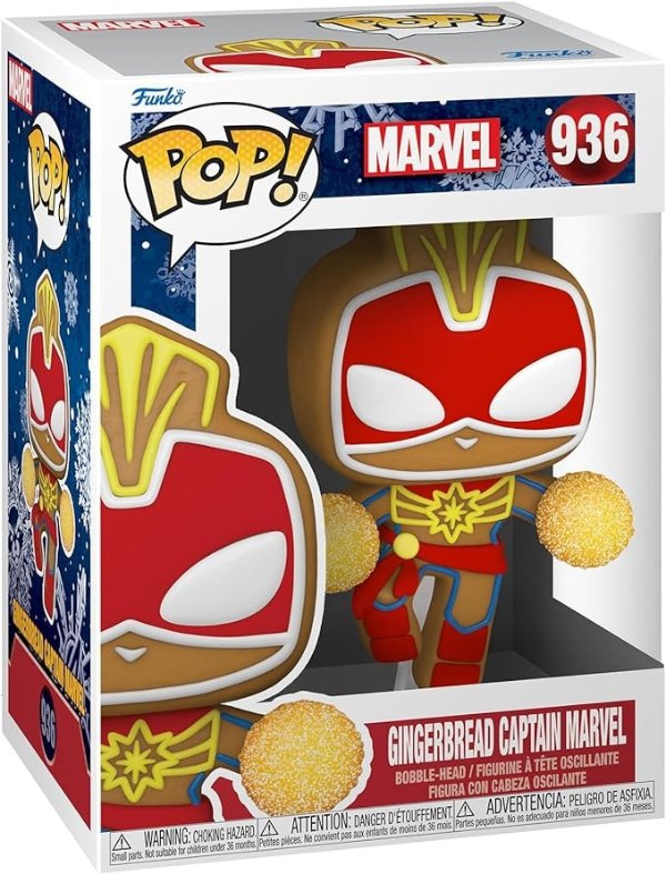 Pop! Marvel: Gingerbread Captain Marvel