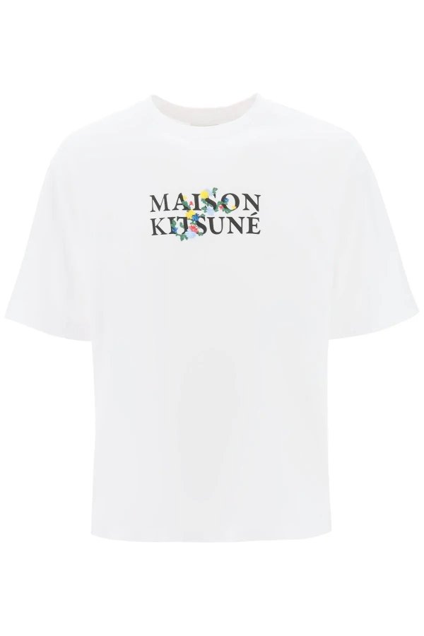 Flowers logo oversized T-shirt Maison Kitsune