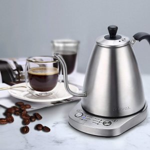 Cusimax 4-Cup Electric Gooseneck Kettle - Precise Temperature Control Water Kettle for Drip Coffee and Tea