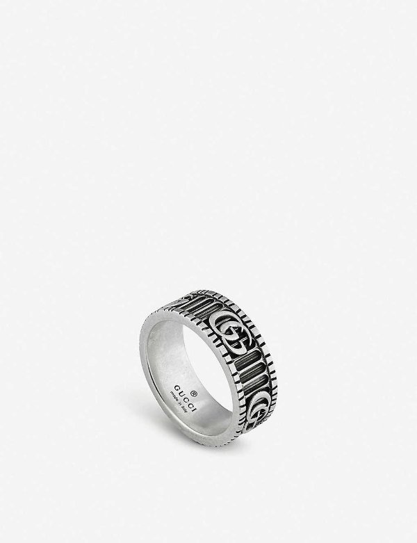 GG Marmont sterling silver ring