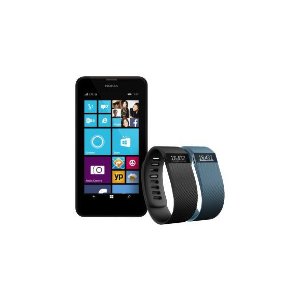 Fitbit Charge 无线运动监测腕带 + Lumia 635（AT&T无合约版）