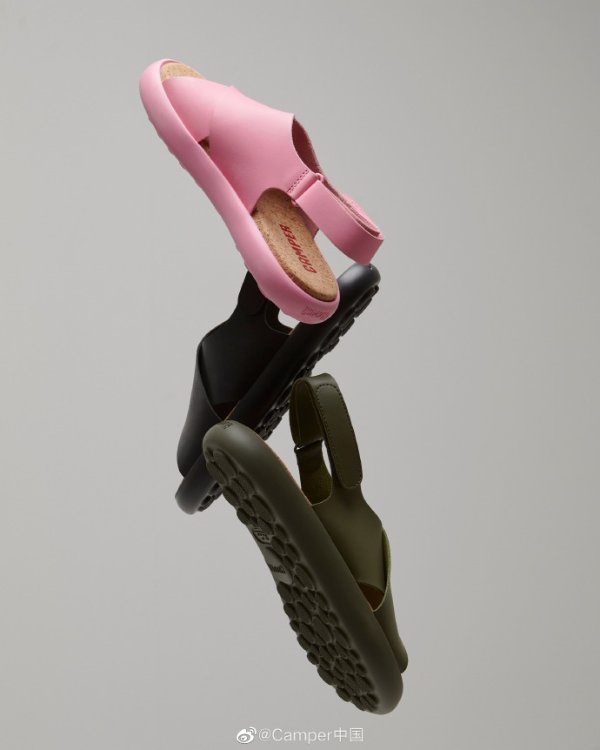 Pelotas Flota Pink leather sandals for women