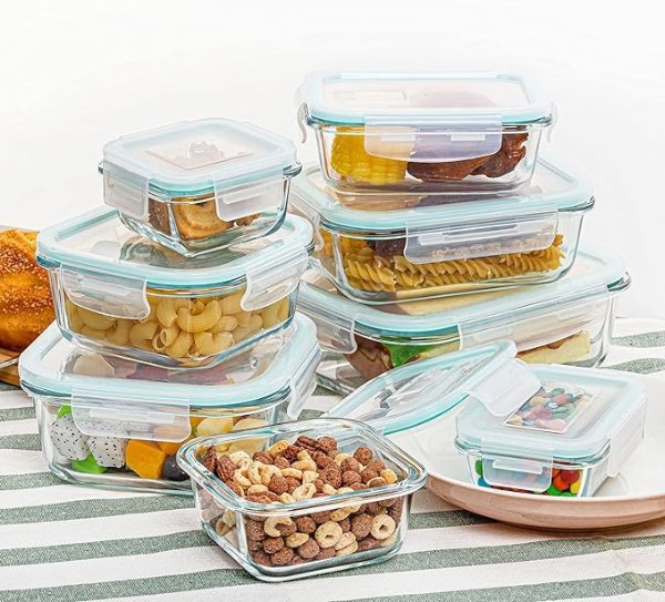 30 Pieces Glass Food Storage Containers Set, Airtight Meal Prep/ lunch  Containers with Snap Locking Lids, BPA-Free, Microwave, Oven, Freezer &  Dishwasher Friendly,Pink - Yahoo Shopping