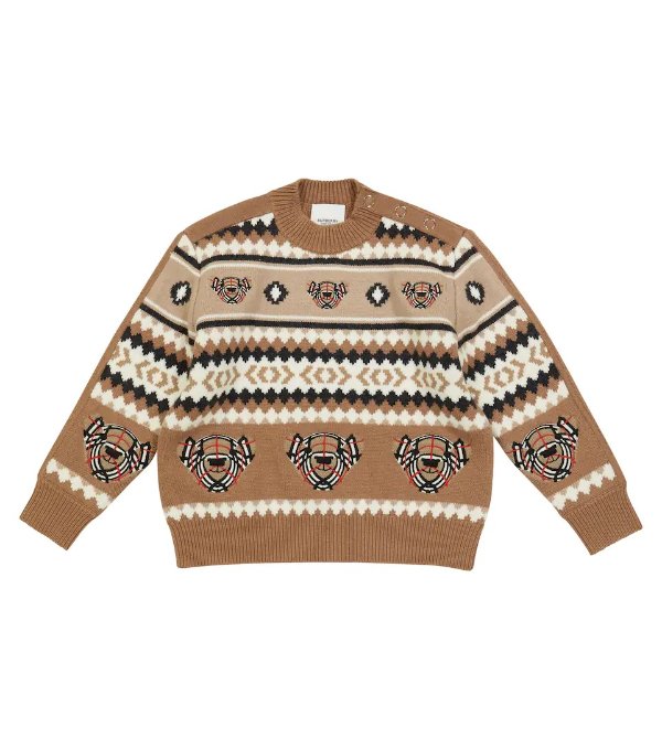 Wool and cashmere Fair Isle sweater