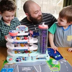 Car Track Parking Playsets with Ramp Elevator