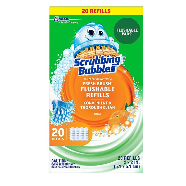Scrubbing Bubbles Fresh Brush Flushables Refill 20pcs