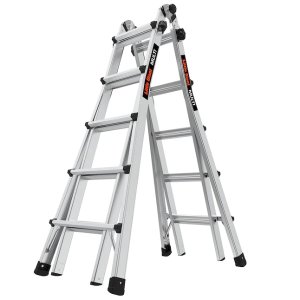 Little Giant Ladders Multi M22 Aluminum 22-ft Reach Type 1A- 300-lb Capacity Telescoping Multi-Position Ladder