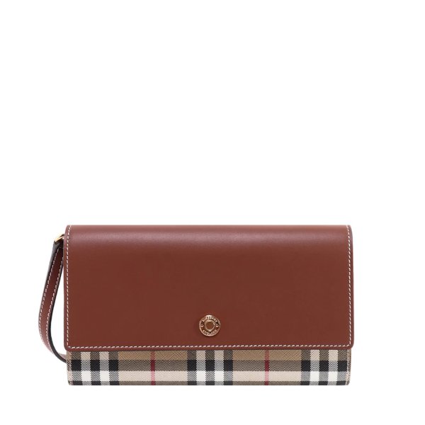 Mini Two-Toned Checked Wallet – Cettire
