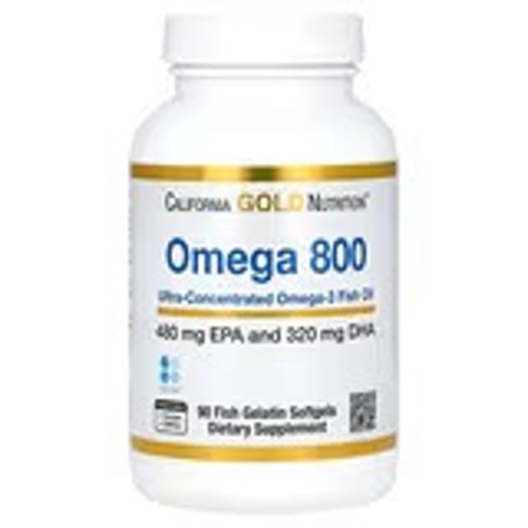 超浓缩Omega-3 鱼油，1,000 毫克，30 个
