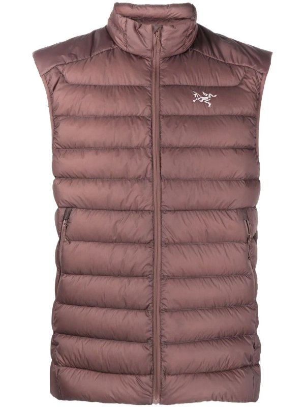 Cerium logo-embroidered padded gilet