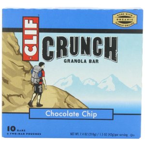 Clif Crunch Granola Bar, 5 Two-Bar Pouches (Chocolate Chip Flavor)
