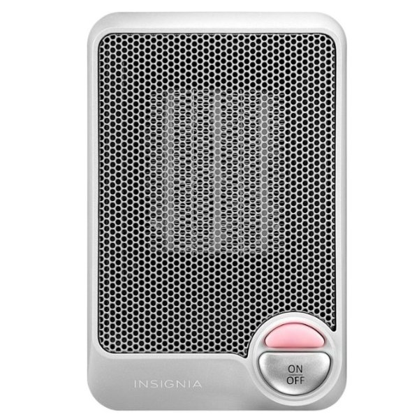 Insignia™ - Desktop Ceramic Heater - Flat gray