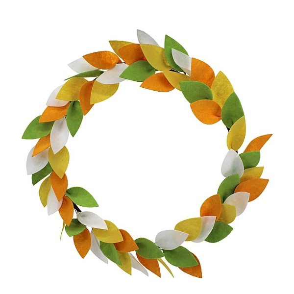 H for Happy™ 18-Inch Fall Leaves Wreath | Bed Bath & Beyond