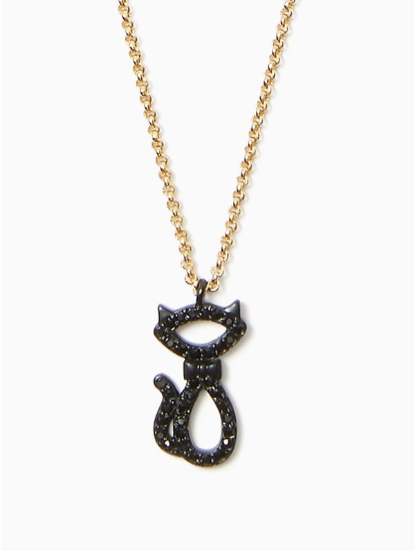 jazz things up pave cat pendant
