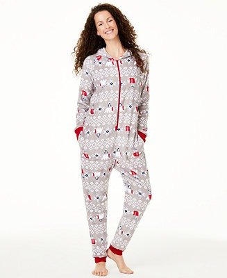 Matching Women's Hooded Polar Bear Pajamas, Created For Macy's