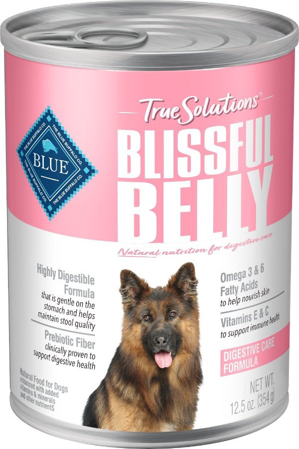 True Solutions Blissful Belly Digestive Care Formula Wet Dog Food, 12.5-oz, case of 12 - Chewy.com