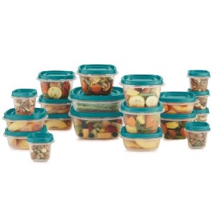 Rubbermaid Easy Find Lids Assorted Storage Container Set 1 set Clear
