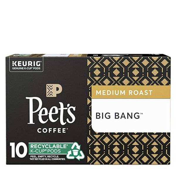 Peet's  K Cup 胶囊咖啡, 10 颗