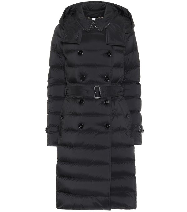 Double-breasted puffer coat
