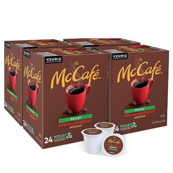 Premium Roast Decaf Coffee Keurig® K-Cup® Pods, Medium Roast, 96/Carton (080443CT)